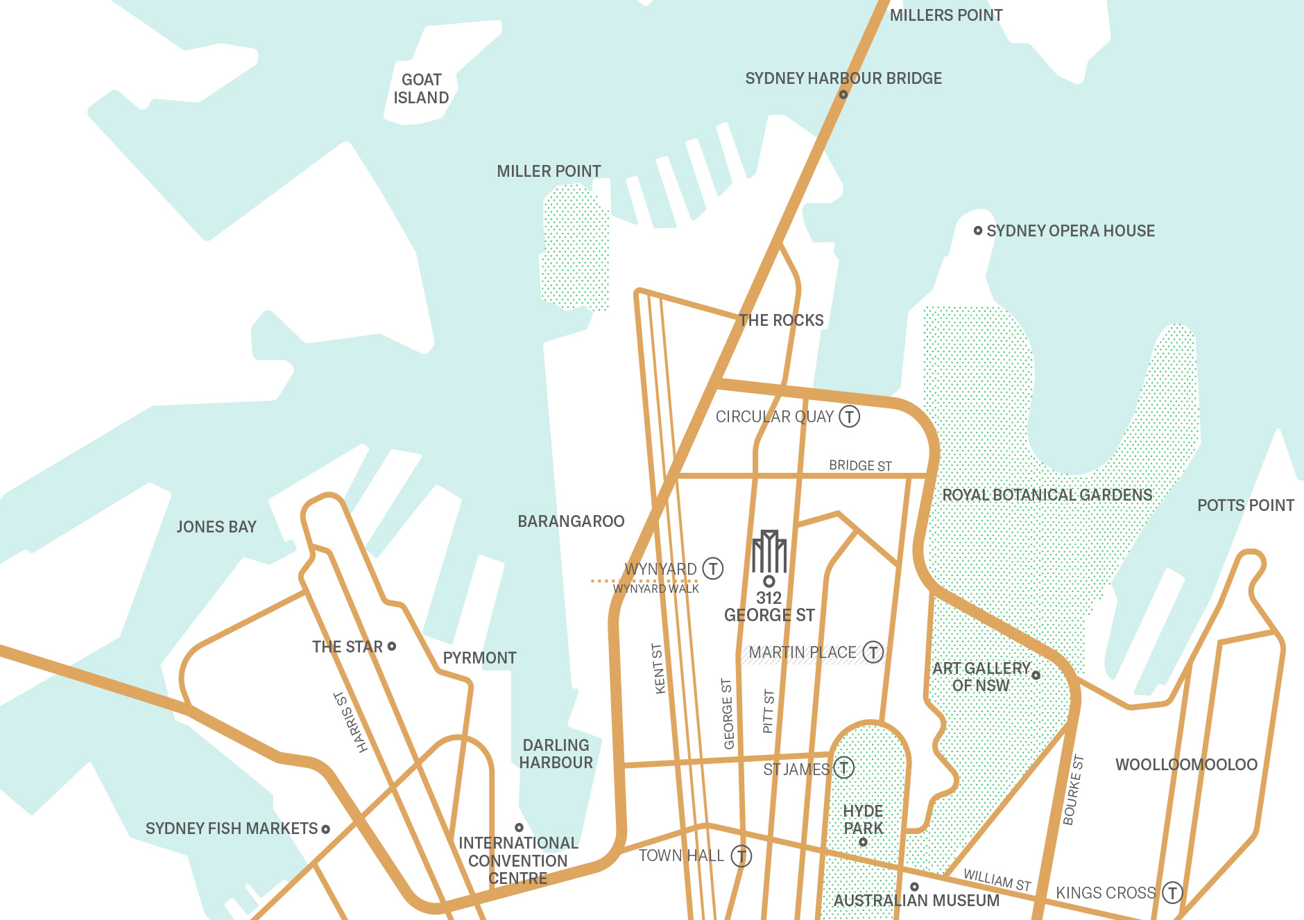 312-318 George Street - Location Map